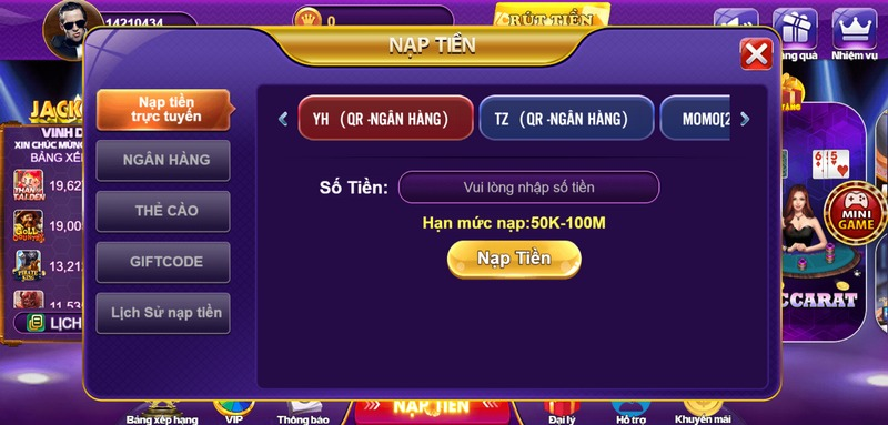 Nạp và Rút tiền nhanh chóng là tiêu chí chọn cổng game hàng đầu tại 68gamebai