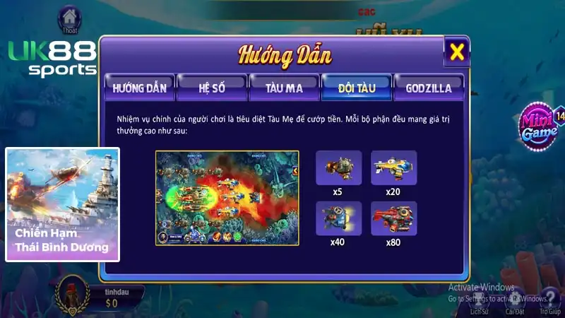 Tìm hiểu game săn cá Chiến hạm Thái Bình Dương