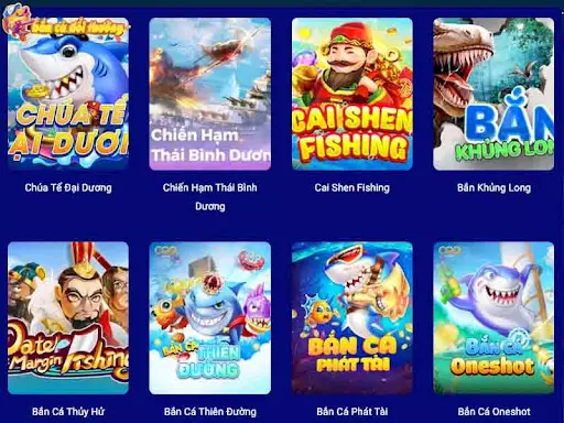 Trải nghiệm hơn 60 game bắn cá liên tục được cập nhật