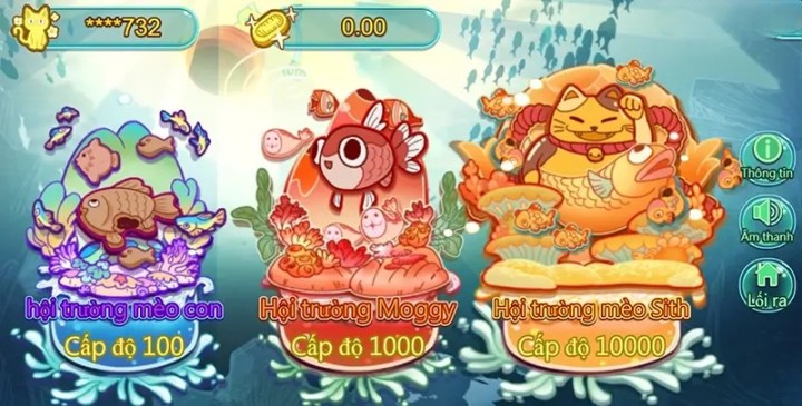 Mèo bắn cá có hình ảnh chân thực, được game thủ ưa thích