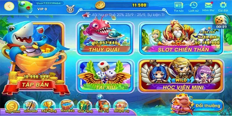 Game bắn cá nạp SMS mang đến trải nghiệm tuyệt vời và vô cùng tiện lợi